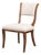Klismos Dining Chairs in Antiqued Walnut and Cream, Sets of 2 For Sale