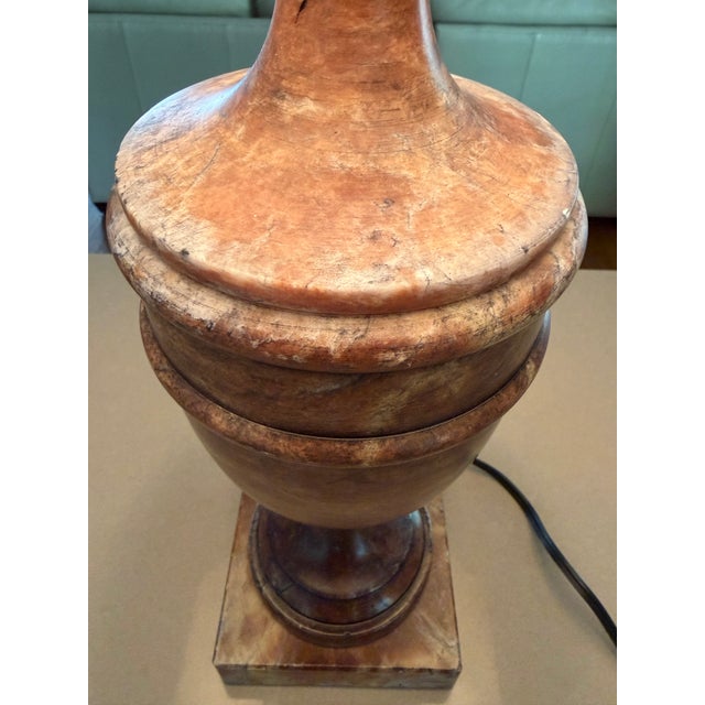 Stone Italian Alabaster Urn Lamp For Sale - Image 7 of 9
