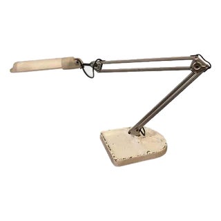 1975 Mid-Century Modern Ikea Adjustable Metal & Plastic Task Lamp For Sale