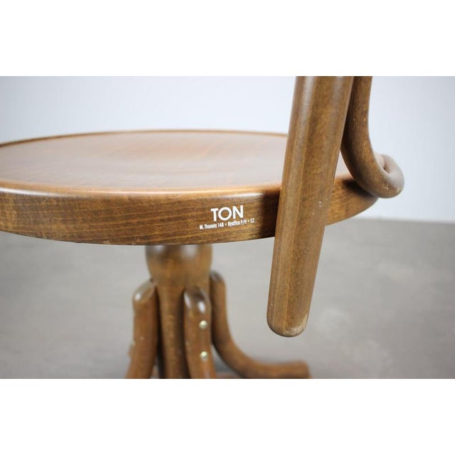 Brown Bentwood Swivel Armchair by Michael Thonet for Ton, Former Czechoslovakia, 1993 For Sale - Image 8 of 13