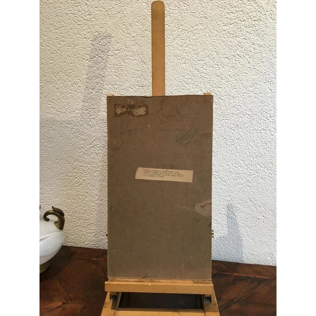 Georges Darel, Nature morte à la Pipe, Oil on Cardboard For Sale - Image 4 of 5