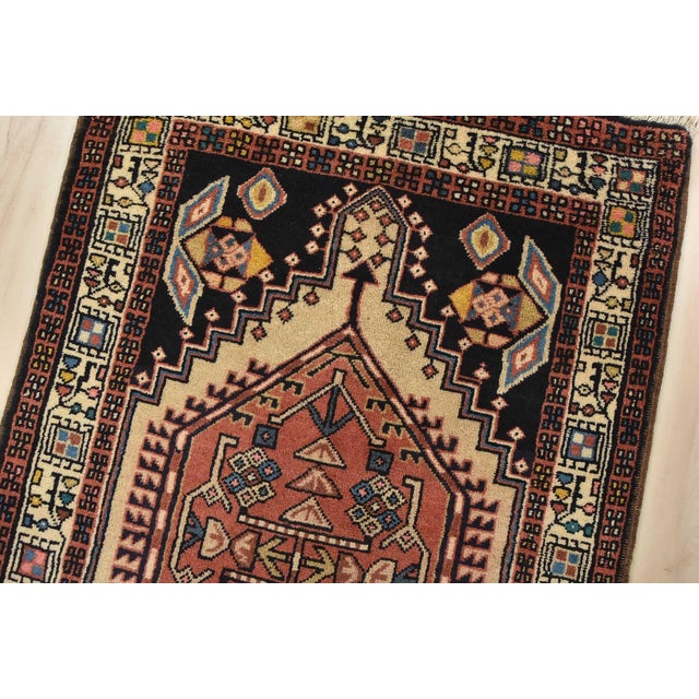 Sarab Runner 2’6” X 10’5” Beige Wool Vintage Tribal Hand-Knotted Oriental Rug For Sale In Philadelphia - Image 6 of 14