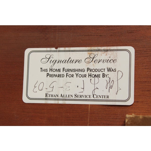 Ethan Allen Banded Mahogany Clawfoot Dining Room Table For Sale - Image 15 of 18