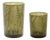 Fern Printed Glass Candle Holder (Set of 2) For Sale