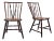 Mid-Century Birdcage Windsor Side Chairs, Handcrafted Walnut, Usa For Sale