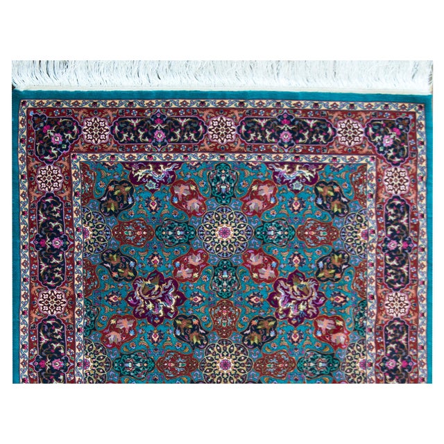 Vintage Persian Tabriz Rug For Sale - Image 12 of 16