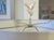Superb one of a kind Vintage Tole Leaf Lamp Finials, a pair. Dramatically tall and light- catching. Italian tole in a...