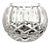 Late 20th Century European Deep-Cut Crystal Geometric Rose Bowl 5" For Sale