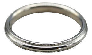 The Arneb: Men's 14 K White Gold Wedding Band