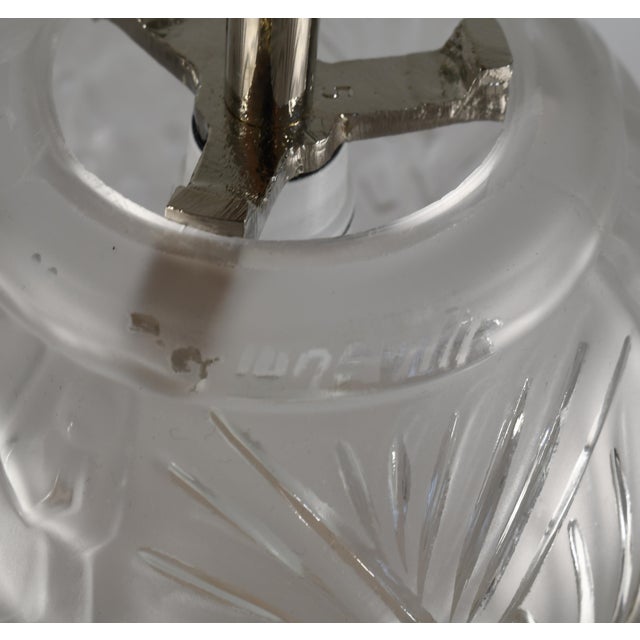 A Pair of Muller Freres French 1930s Art Deco Pendant Lights - 4 Pairs Available For Sale - Image 12 of 14
