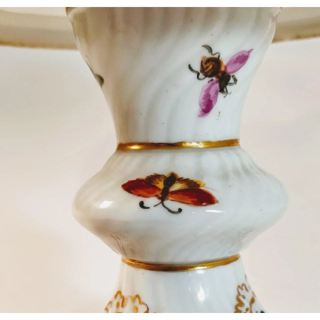 French Provincial 19th Century Meissen Porcelain Compotes Bowls Pair For Sale - Image 3 of 13