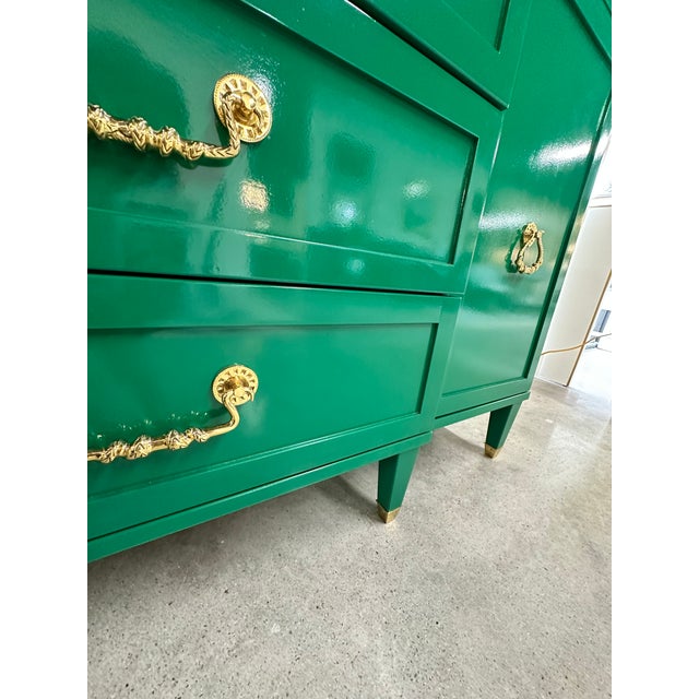 Wood River Oaks Breakfront Cabinet For Sale - Image 7 of 10