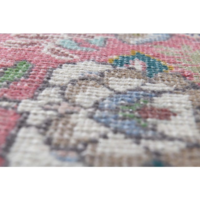 Textile 1970s Vintage Persian Handmade Wool Pink Oversized Area Rug For Sale - Image 7 of 11