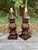 Traditional Carved Wood Urn-Form Table Lamps With Brass Hardware - Pair For Sale - Image 4 of 5