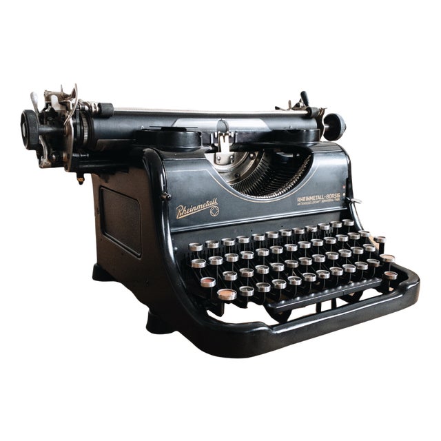 Qwertz Typewriter from Rheinmetall-Borsig, 1920s | Chairish