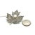1990s Mikimoto Estate Akoya Pearl Leaf Brooch Pin Sterling Silver For Sale - Image 4 of 6