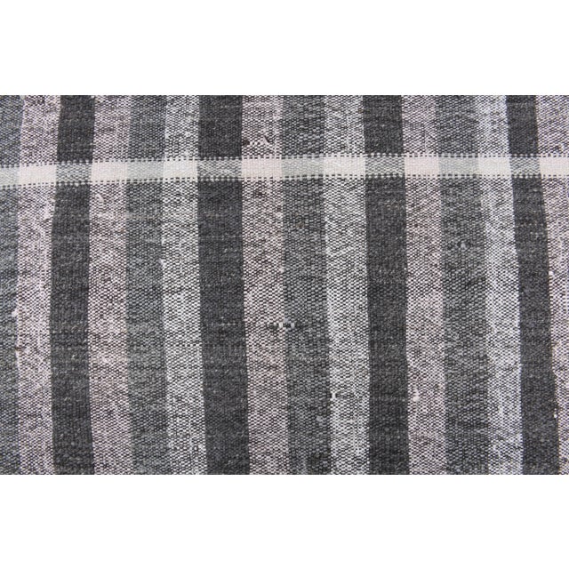 Beige Vintage Turkish Hand-Knotted Wool Cotton Beige Kilim Runner Rug For Sale - Image 8 of 10