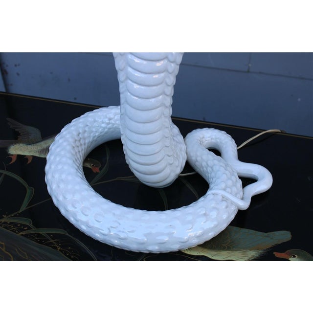 Large Serpente Table Lamp from Tommaso Barbi, 1970s, in Very Good conditions. Designed 1970 to 1979 This piece has an...