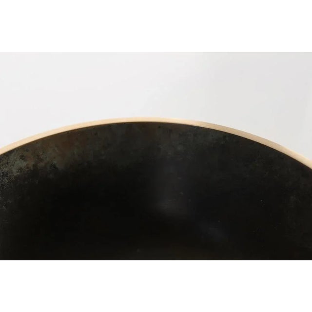 Art Deco Danish Bronze Bowl with Brown Patina in the style of Axel Salto and Tinos, 1950s For Sale - Image 6 of 8