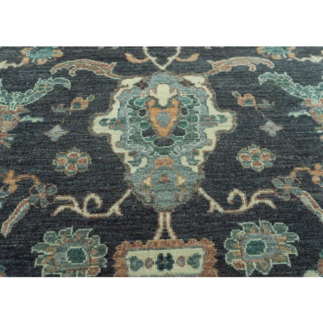 Turkish Oushak Antique Look Rug 9'3" x 13'4" #20062 For Sale - Image 4 of 8