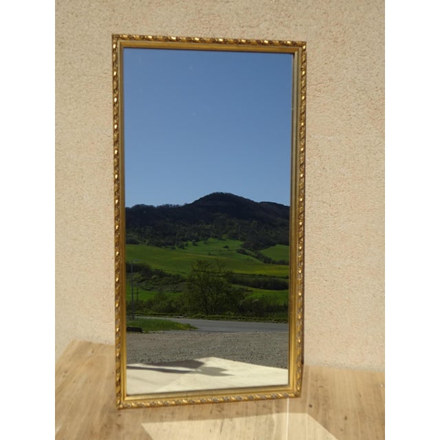 Wood and Gilded Stucco Mirror, 1950s For Sale - Image 14 of 14