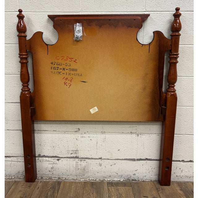 Vintage Twin Size Traditional Style Ram’s Head Headboard For Sale - Image 11 of 13