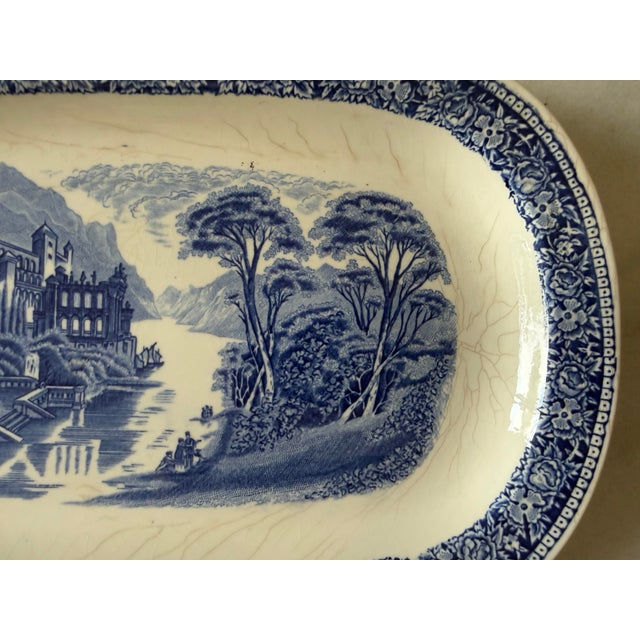 Vintage Royal Sphinx Maastricht Old England Oval Plates - Set of 5 For Sale - Image 11 of 12