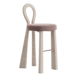 Mary III Bar Chair with Upholstered Legs by Ottiu For Sale