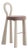 Mary III Bar Chair with Upholstered Legs by Ottiu For Sale