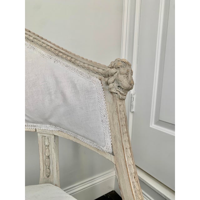 Wood Early 19th Century Swedish Gustavian Neoclassical Tub Chair by Ephraim Stahl For Sale - Image 7 of 7
