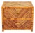 Vintage Italian Rattan Side Table For Sale