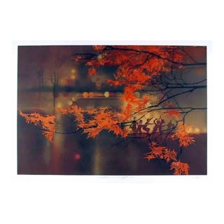 Autumn Leaves (Frank Gifford), Robert Peak Lithograph For Sale