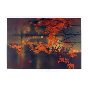 Autumn Leaves (Frank Gifford), Robert Peak Lithograph