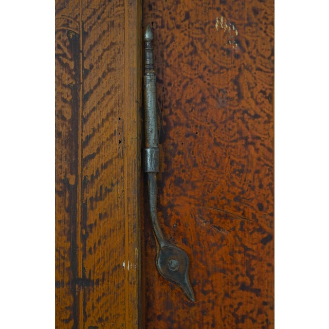 Pennsylvania Dutch Paint Decorated 1 Door Case Cupboard For Sale - Image 13 of 18