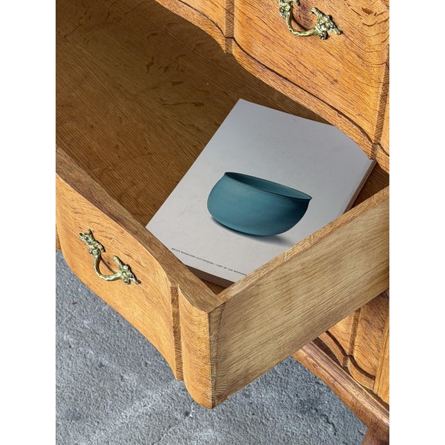 Danish Rococo Oak Chest of Drawers with Cabriole Legs, 1950s For Sale - Image 5 of 13