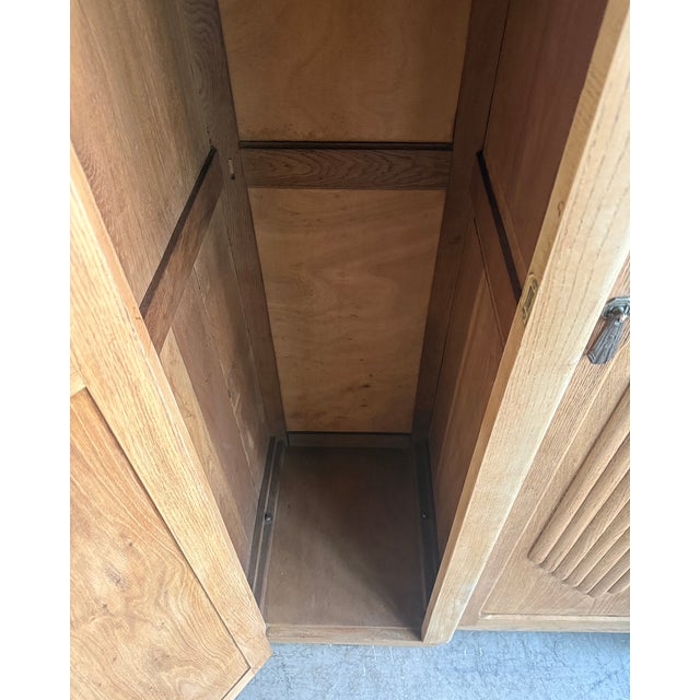 Large Art Deco Asymmetrical Oak Wardrobe, 1920s For Sale - Image 3 of 18