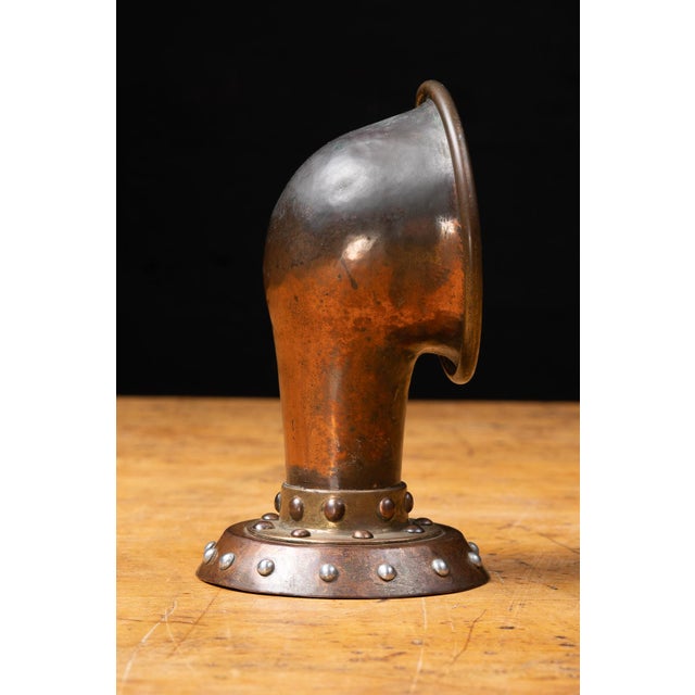 Industrial Early 20th Century Copper Marine Cowl Ventilator For Sale - Image 3 of 8
