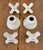 Ceramic Vintage Porcelain Bathroom Faucet Knobs & Escus For Sale - Image 7 of 8