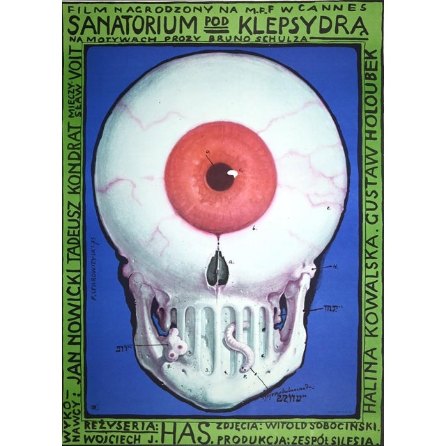 Sanatorium pod Klepsydra is a vintage offset and lithograph realized by Polish Artist in 1975. Good condition and aged....