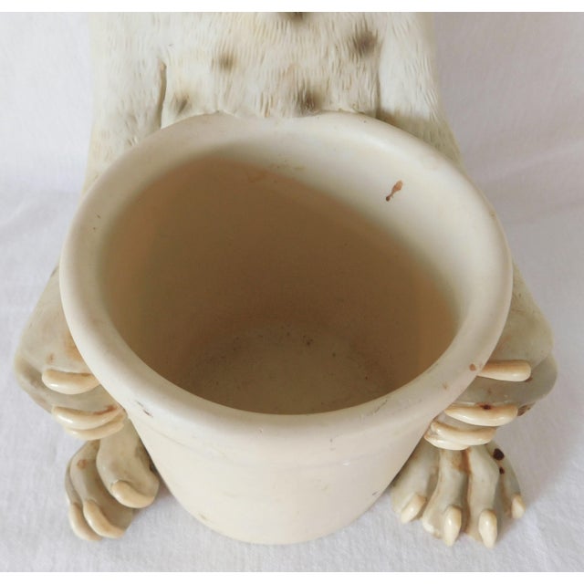 1980s Vintage Limited Edition Whimsical Chef Beagle Dog Kitchen Utensil Holder For Sale - Image 5 of 13