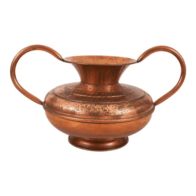 French Copper Twin-Handle Vessel For Sale
