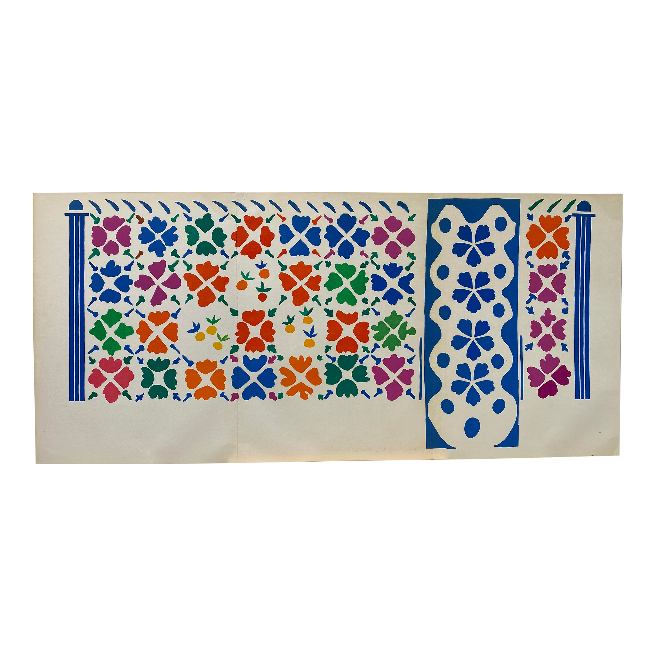 Fernand Mourlot (1895-1988) Austellungs Plakat (Gebraucht) in Root für