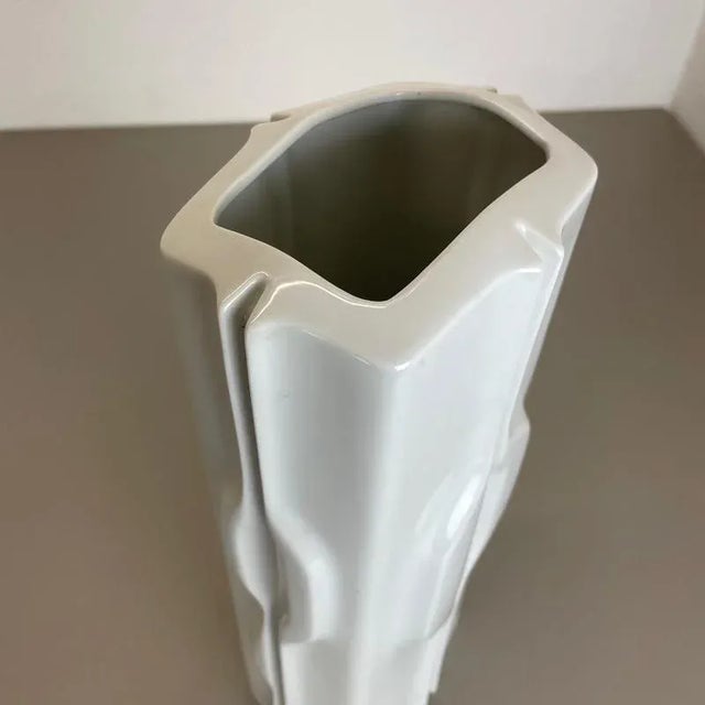 Large Op Art German Porcelain Vase from Fürstenberg Ceramics, Germany, 1970s For Sale - Image 11 of 18