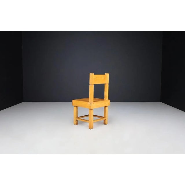 Mid-Century Beechwood Chairs, France, 1950s, Set of 4 For Sale - Image 9 of 10