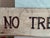 Farmhouse Vintage Rustic Farmhouse No Trespassing Wooden Hand Painted Sign For Sale - Image 3 of 5