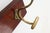 Wood Art Nouveau Coat Rack in Brass and Oak, France, 1900s For Sale - Image 7 of 10