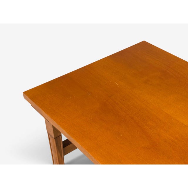 t.h. Robsjohn-Gibbings, Rare Trapeza End Table, Walnut, Greece, 1960s For Sale - Image 11 of 15
