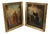 Figurative Composition, 18th Century, Oil Painting on Canvas, Framed, Set of 2 For Sale