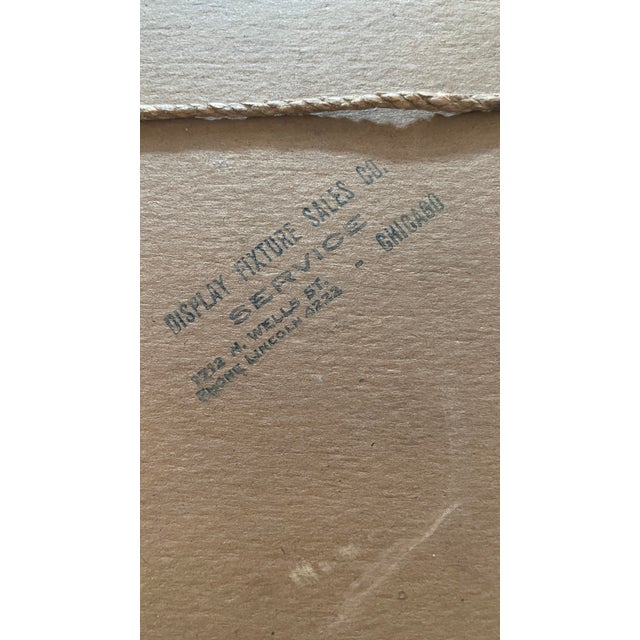 Vintage Framed Board Canvas Landscape Painting Display Fixture Sales Co. Chicago For Sale - Image 9 of 9