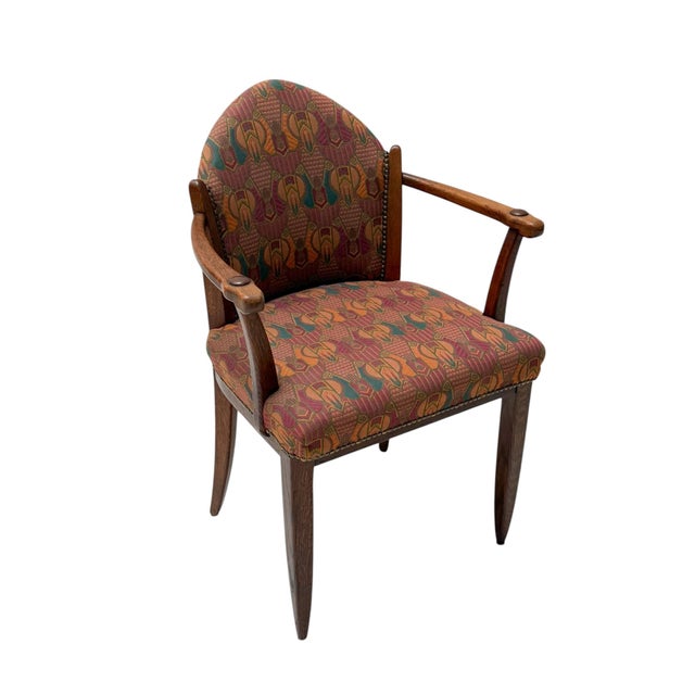 Art Deco Oak Armchair by Paul Bromberg, 1920s For Sale - Image 4 of 12